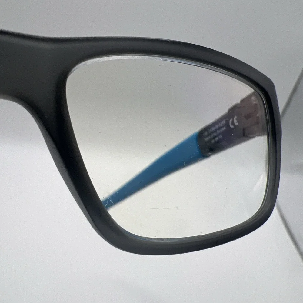 Oakley OY8005 0249 Eyeglasses Boys Black Blue Full Rim  49-15-128 Frame Only EUC